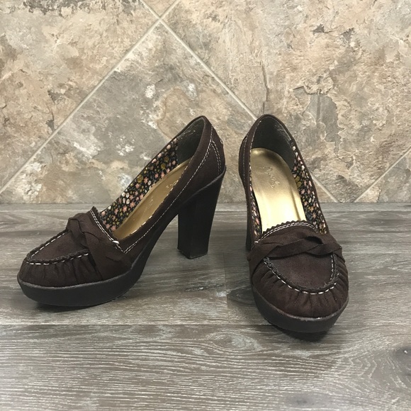 Qupid Shoes - Qupid Brown Suede Pump